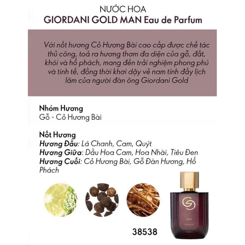 Nước hoa nam chiết GG 10ML