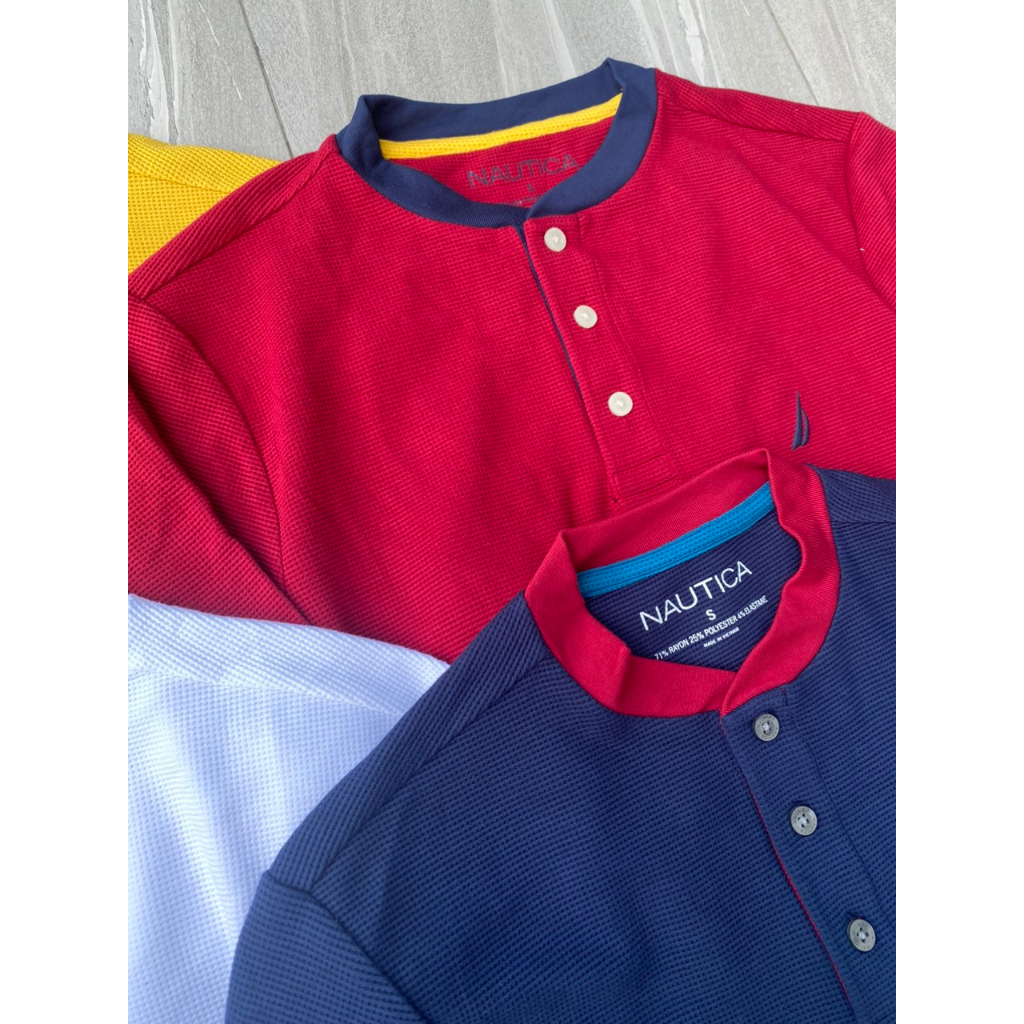 Áo thun tay dài nam henley N4utica xuất xịn