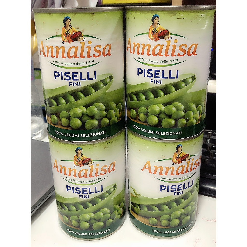 Đậu hà lan hiệu Annalisa 240gr/400gr của Ý - Date 31/12/2023