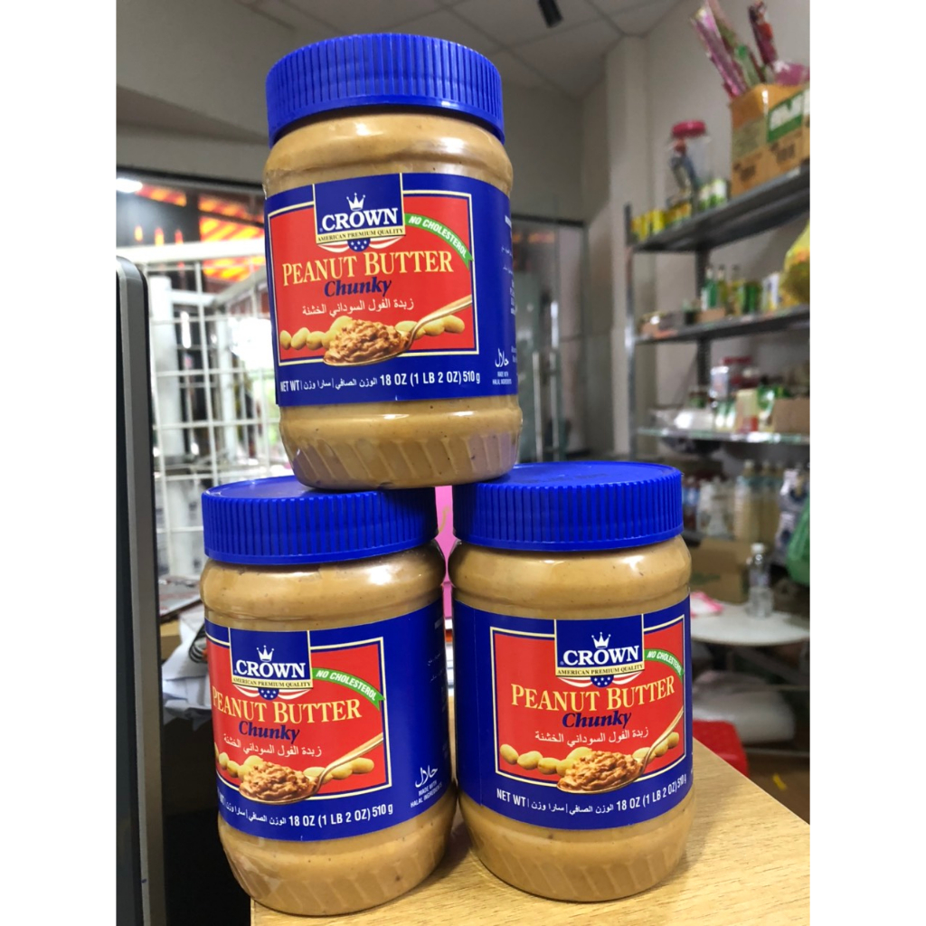 Bơ đậu phộng chunky 340gr hiệu Crown Canada - Date 17/01/2024