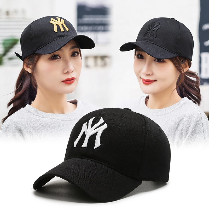 Mũ lưỡi trai nam nữ - Thêu logo NY thể thao kaki mền mịn thoáng mát thấm hút mồ hôi hàng đẹp