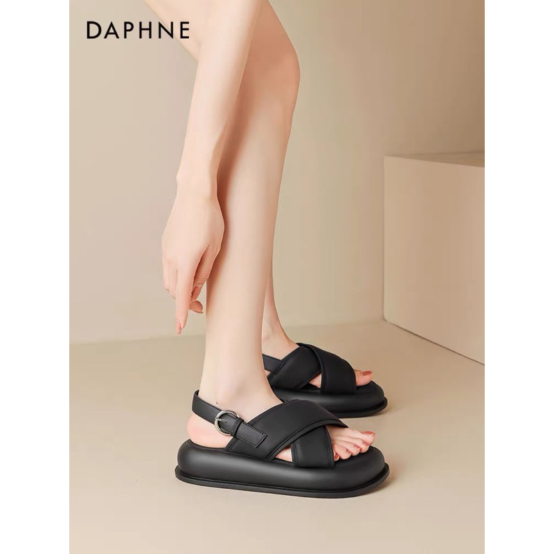 SANDAL QUAI CHÉO MÃ MỚI CHẤT DA MỀM SIÊU ÊM