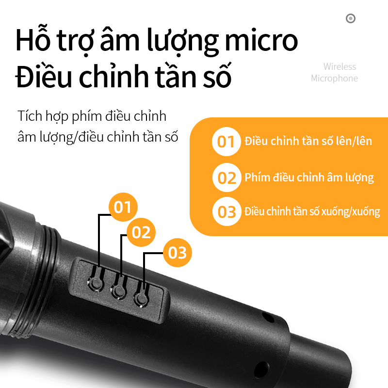 Micro không dây mới một cho hai micro phù hợp cho những buổi họp mặt gia đình karaoke