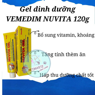 Thức ăn gel bổ sung vitamin, khoáng cho chó, mèo - Nuvita Gel 120g