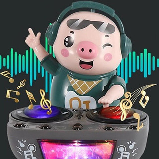 Chú heo chơi DJ