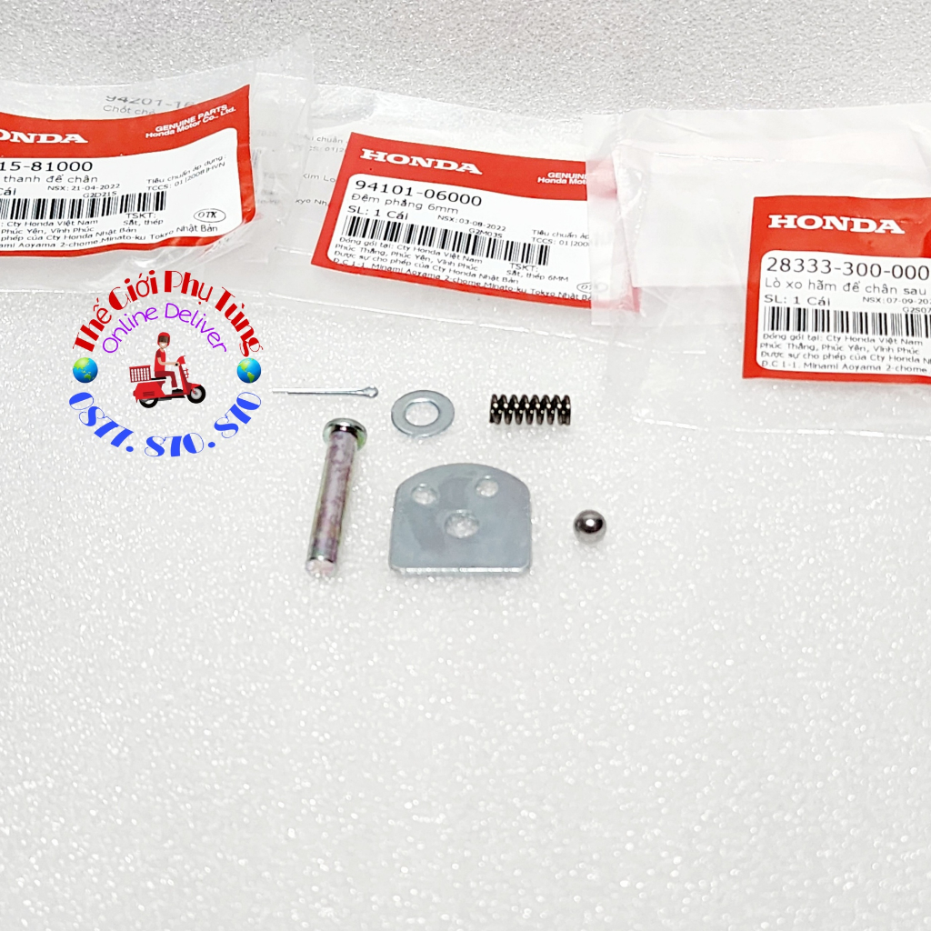 Bộ bi phe cài gác chân sau Vario 150, AB 125-160, Vario 160 zin Honda