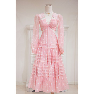 Sò vintage - catherina đầm hoa tay dài