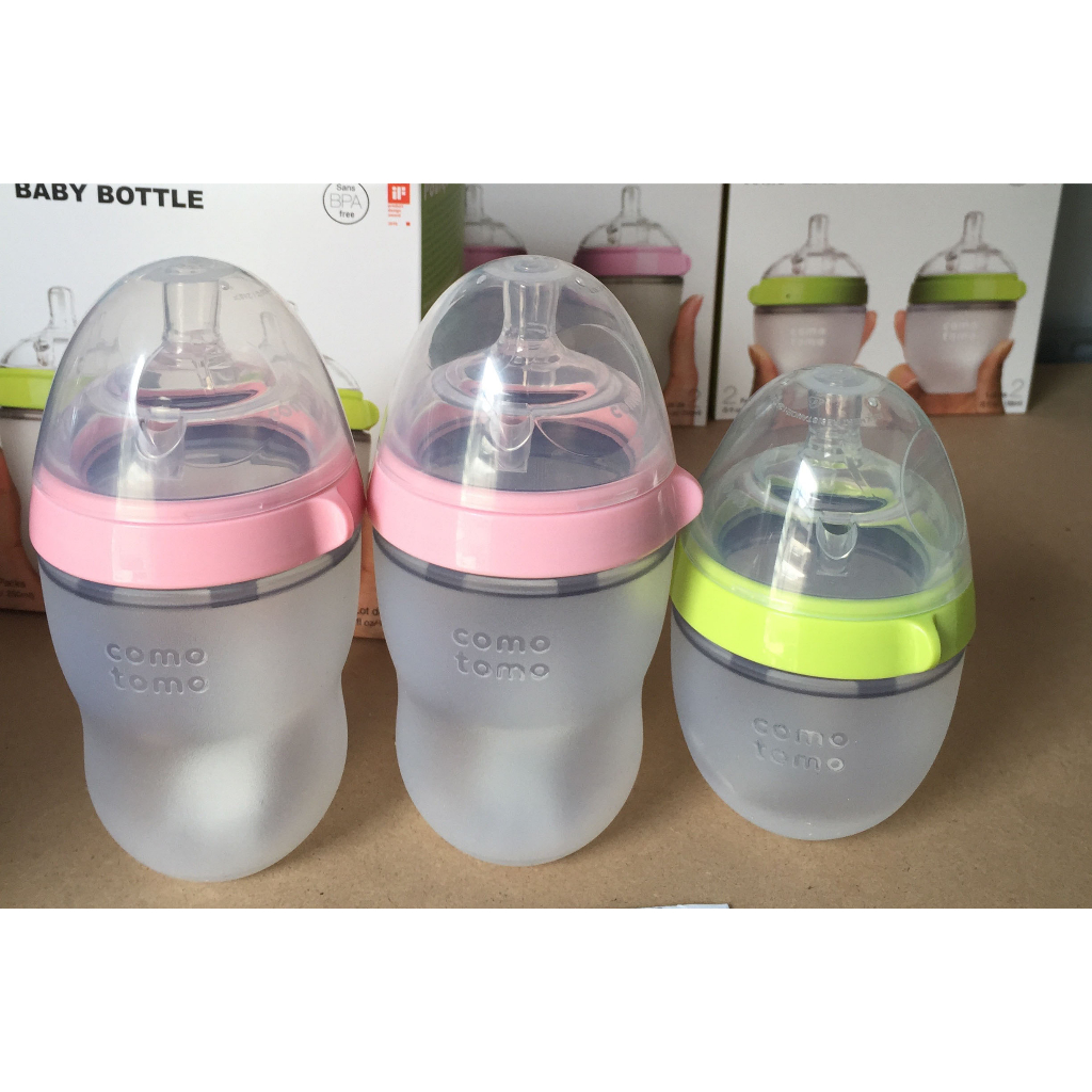 Bình sữa Comotomo Mỹ 150ml và 250ml - Núm ti Comotomo siêu mềm