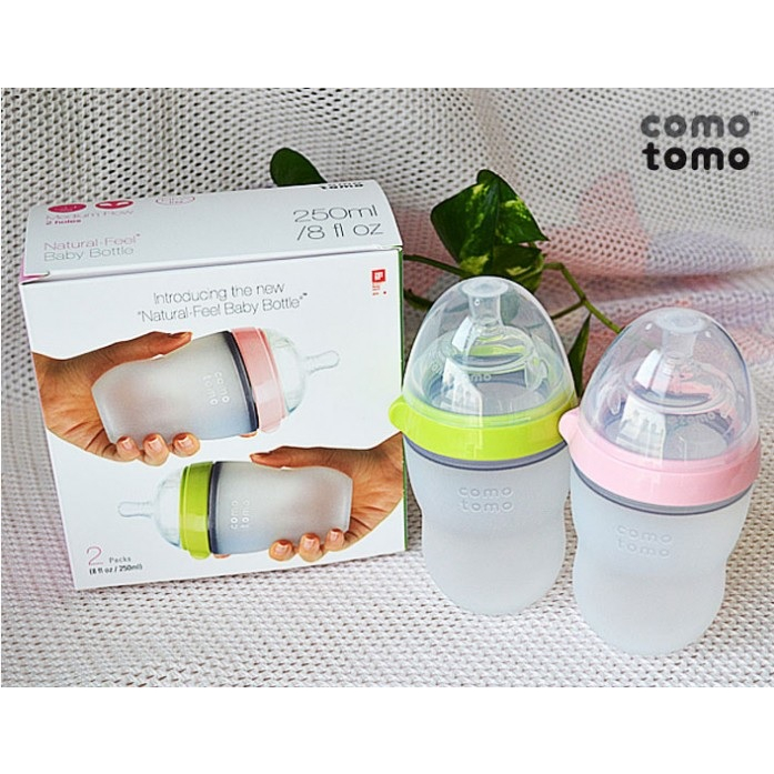 Bình sữa Comotomo Mỹ 150ml và 250ml - Núm ti Comotomo siêu mềm