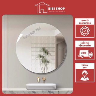 Gương dán tường - Gương tròn treo tường decor xinh