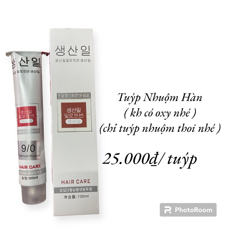 Tuýp Nhuộm Hàn  giá sỉ