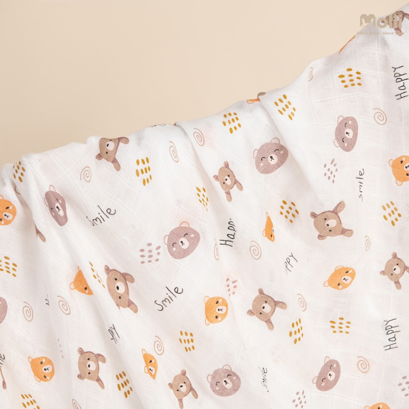 Khăn tắm xô 100% sợi tre Premium Bamboo Molli - KT 120*120CM