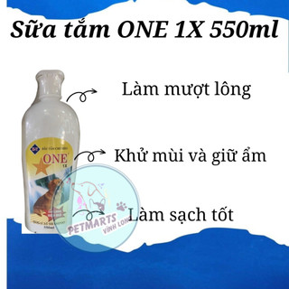 Sữa tắm one 1x cho thú cưng 550ml