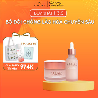 Bộ đôi chống lão hóa chuyên sâu dành cho da khô Cream 50ml & Serum 30ml OMUSE Secret Timeless