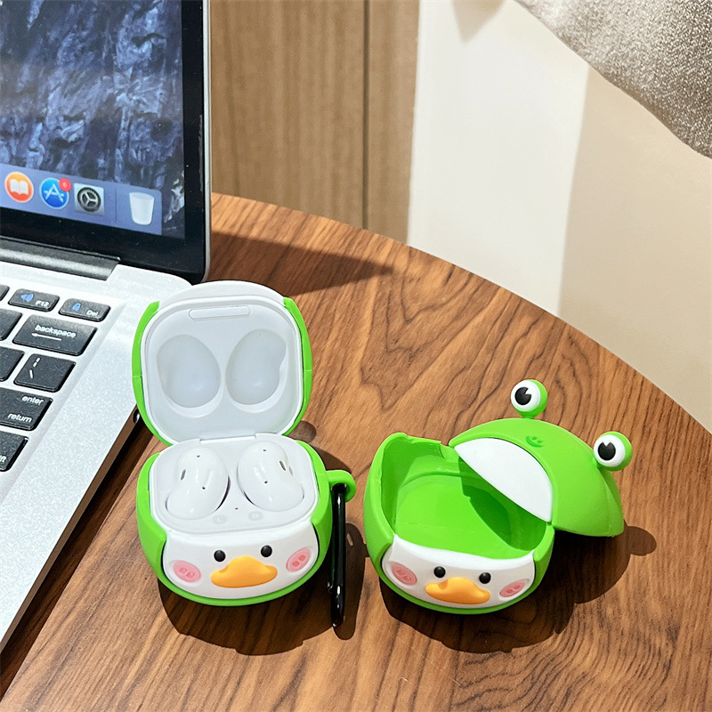 Ốp case cho Galaxy Buds2 Pro / Buds Pro / Buds 2 / Buds Live dẻo chống va đập  - Tặng kèm móc treo