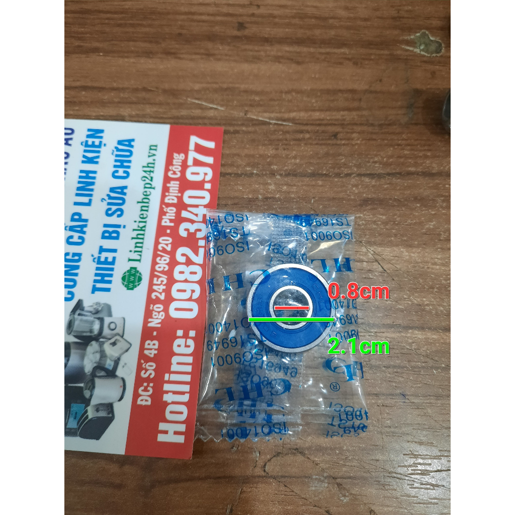 Vòng bi 608, trục 12 khía, phớt của máy xay công nghiệp