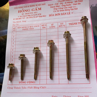 Vít bắn tôn, xà gồ đủ kích cỡ 2,5-10cm.