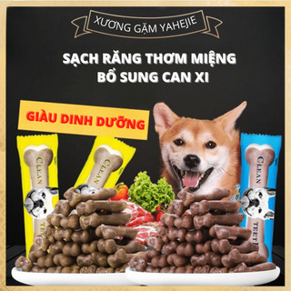 Xương gặm sạch răng 25g 💕THƠM MIỆNG💕 vị bò kích thích mọc răng, bổ sung can xi cho cún