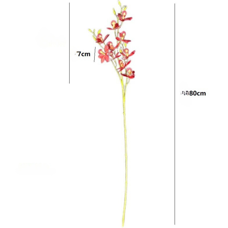 Hoa lan giả 🌹Cành hoa lan thái giả bằng cao su cao cấp 80 cm 🍀Trang trí phòng khách, để bàn,decor🍀hoadecormenmen