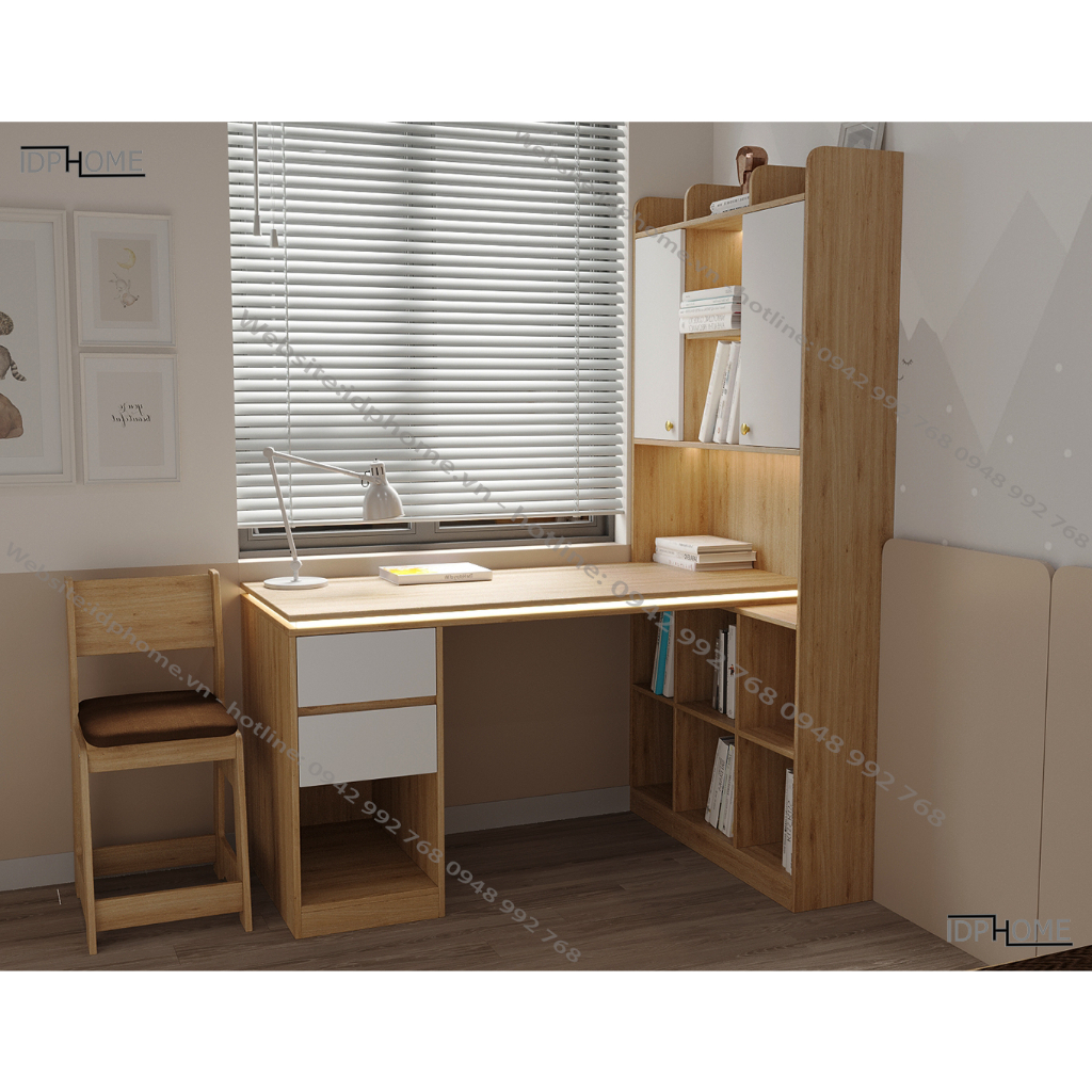 Bàn học góc đẹp cho bé BH6803