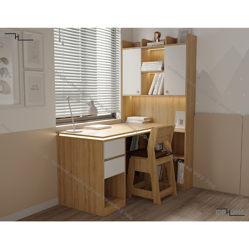 Bàn học góc đẹp cho bé BH6803