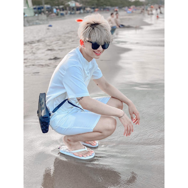 Bộ Đũi Cộc Cao Cấp, 2 Màu Đen - Trắng Chất Liệu Đũi Mát Mẻ Dành Cho Nam