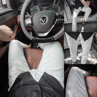 (Ảnh Thật) Quần bò suông nam màu trắng ống đứng chất vải bò mịn dày dặn from cực đẹp