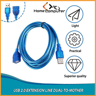 Dây nối dài usb 1.5m, 3m, 5m Chuẩn 2.0 màu xanh chống nhiễu, hàng chất lượng
