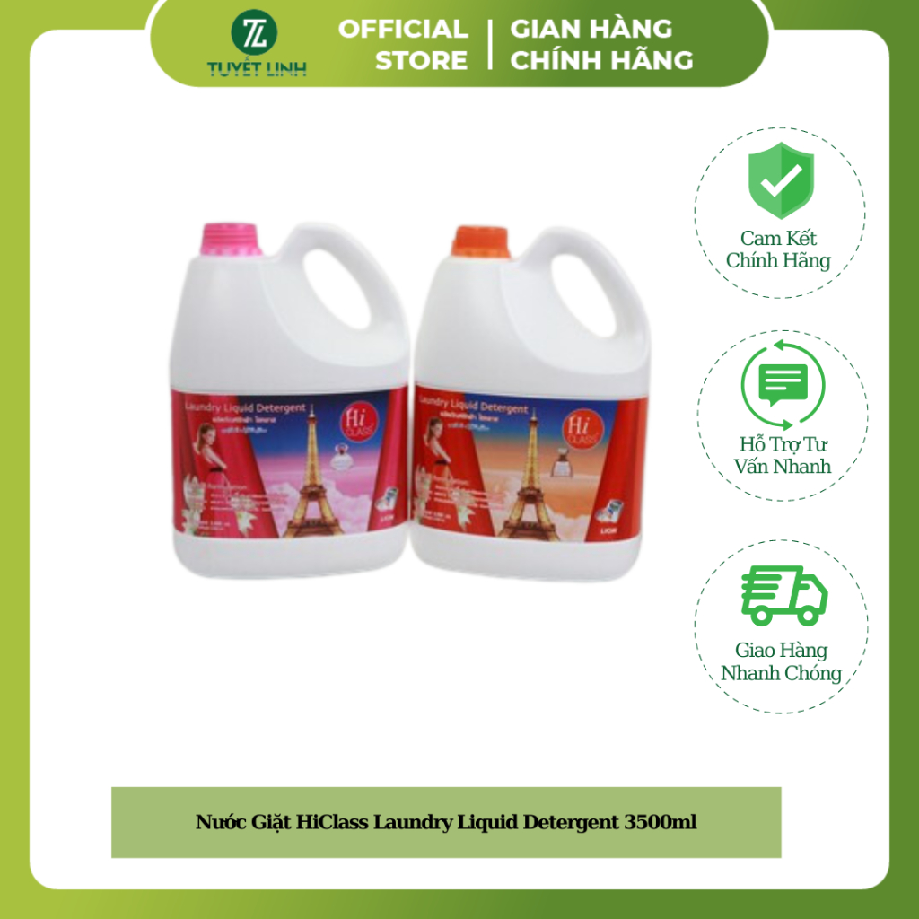 Nước Giặt HiClass Laundry Liquid Detergent 3500ml