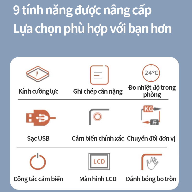 Cân Điện Tử Thông Minh Cân Sức Khỏe, Phân Tích Cơ Thể Kết Nối Bluetooth, Đo Mỡ, Mỡ, Nước, Cơ