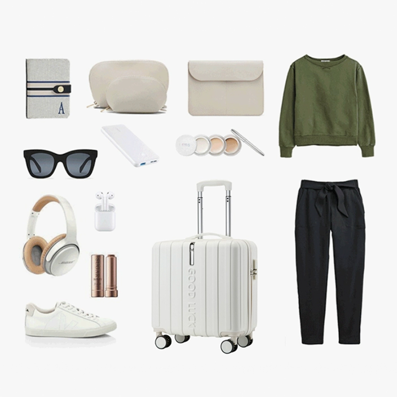 Vali Du Lịch Dáng Vuông IDOBI Size 18 Inch Vali Tay Kéo Thay Đổi Kích Thước Có Kèm Khóa Số Bảo Mật