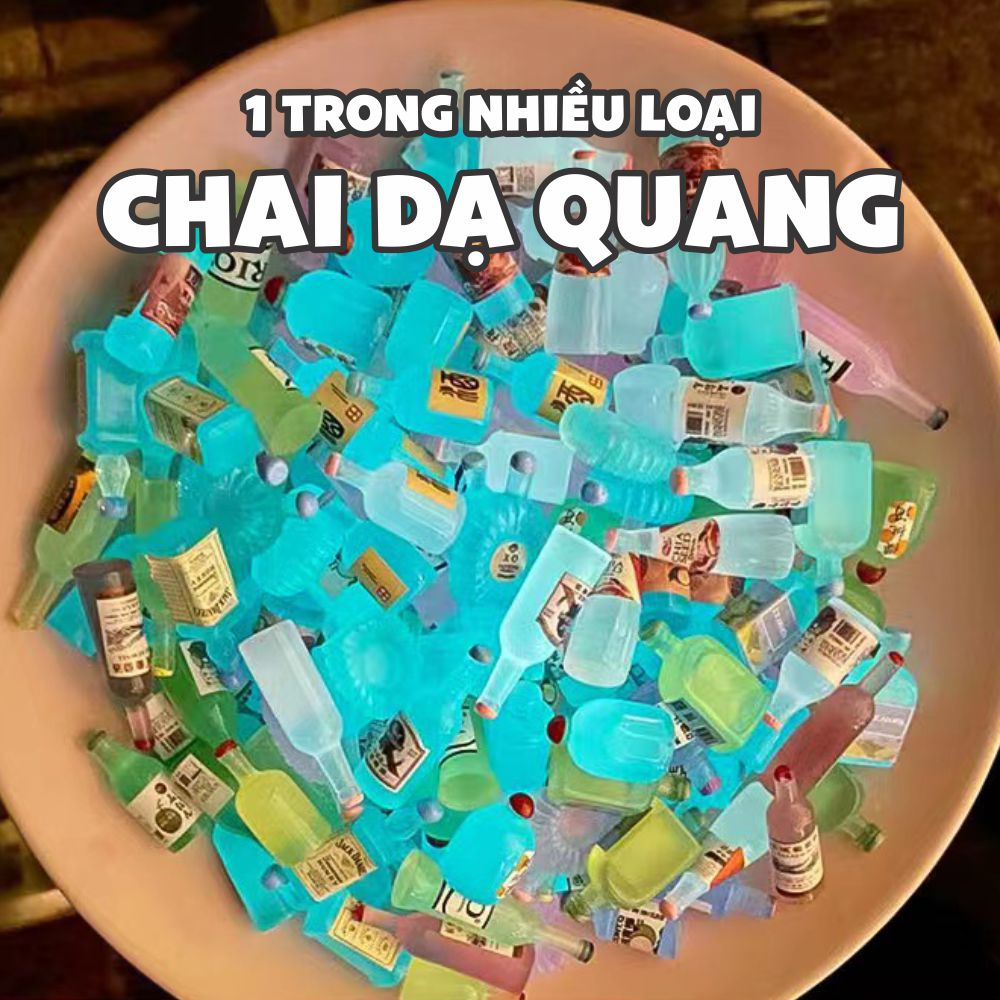 Túi mù blind bag mô hình mini trang trí, ngẫu nhiên nhận được đồ mini đồ ăn chai nước , test nhân phẩm may mắn