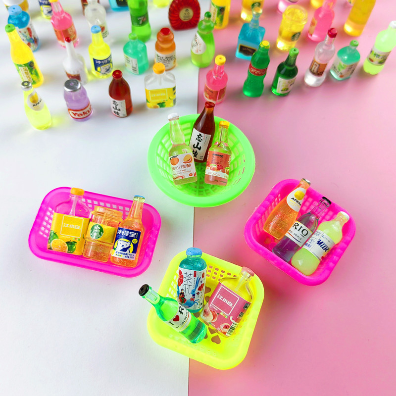 Túi mù blind bag mô hình mini trang trí, ngẫu nhiên nhận được đồ mini đồ ăn chai nước , test nhân phẩm may mắn