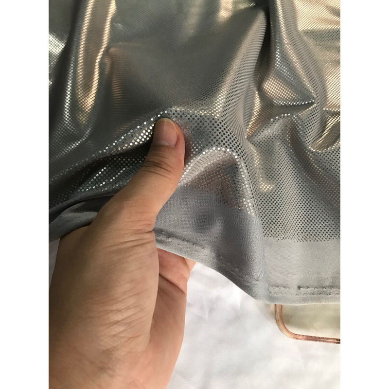 Vải Thun poly tráng giả Da