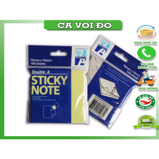Giấy ghi chú double a 76x76mm-vàng 0379689766