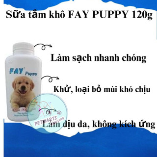 Phấn Fay Puppy tắm khô, khử mùi cho chó