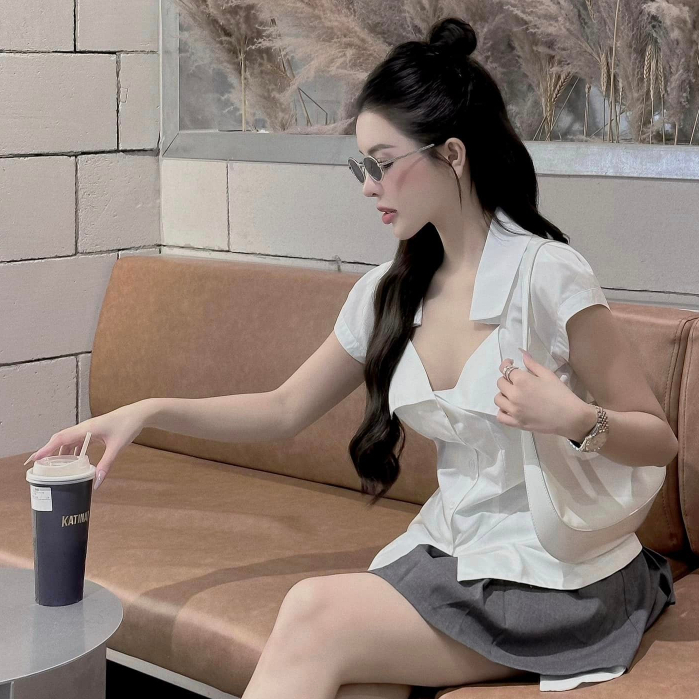 Set Áo SơMi Mix Chân Váy MPB