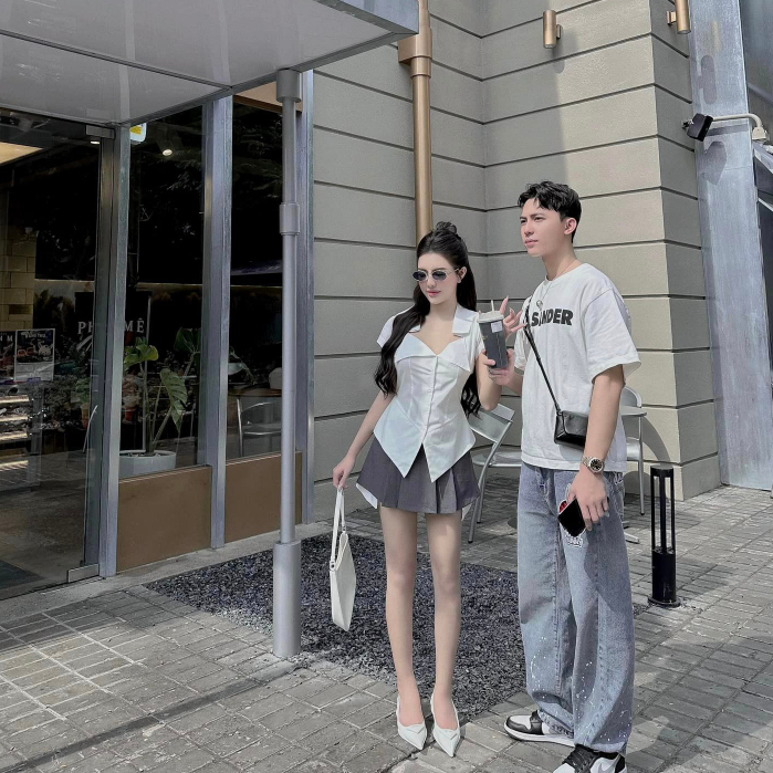 Set Áo SơMi Mix Chân Váy MPB