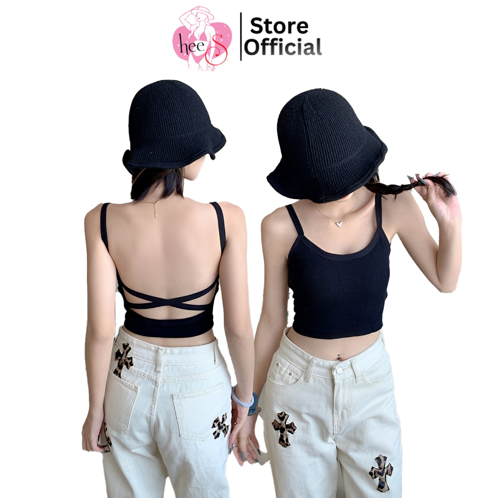 Áo Bra Hở Lưng Cotton Chất Liệu Siêu Co Giãn Đệm Mút Su Mỏng Nâng Ngực Gợi Cảm - 612