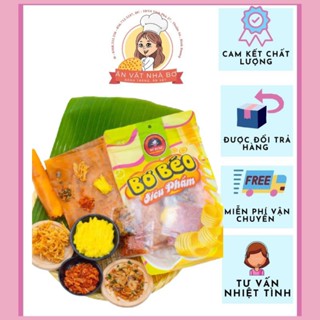 COMBO 5 TÚI BÁNH TRÁNG MINI BƠ BÉO SIÊU PHẨM - 2 GÓI HÀNH PHI - 2 GÓI RUỐC - 1 GÓI KHÔ GÀ - 1 GÓI BƠ SIÊU BÉO