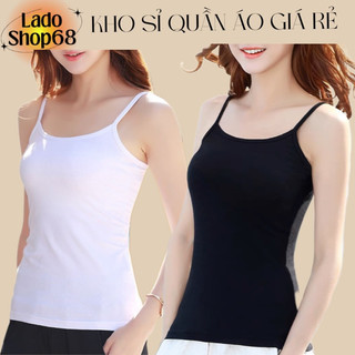 Áo thun 2 dây siêu mịn cotton co giãn 4 chiều ôm body chất đẹp