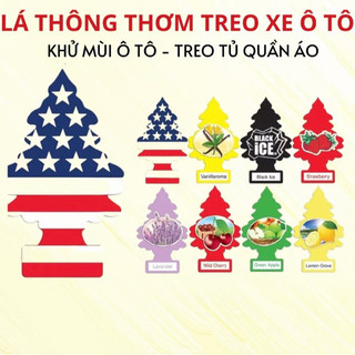 Cây thông thơm, Lá thông thơm Little tree khử mùi ô tô, phòng ngủ, tủ quần áo