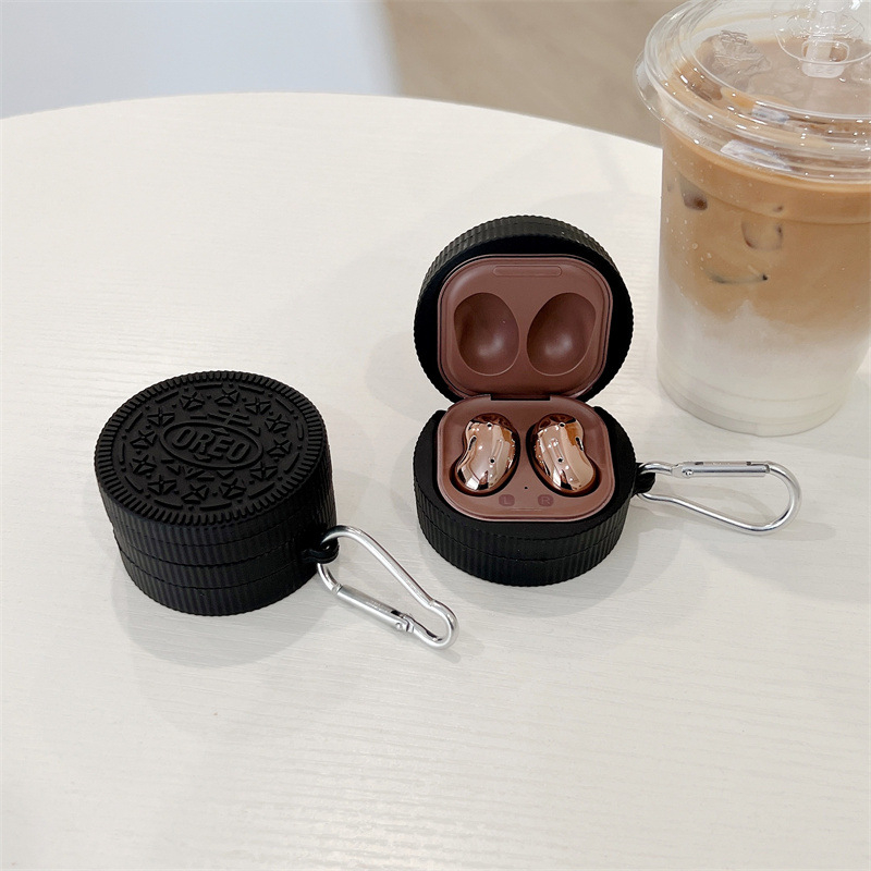 Ốp case cho Galaxy Buds2 Pro / Buds 2 / Buds FE / Buds Pro / Buds Live dẻo chống va đập  - Tặng kèm móc treo