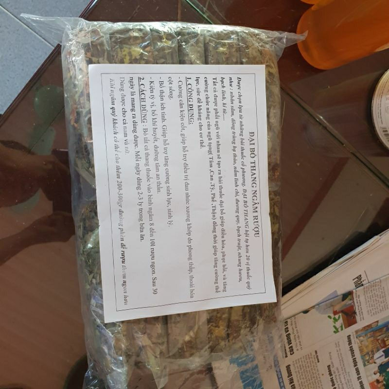 1 thang thuoc ngâm rịu  ĐẠI BỔ loại nhiều vị, cắt theo yêu cầu của khách