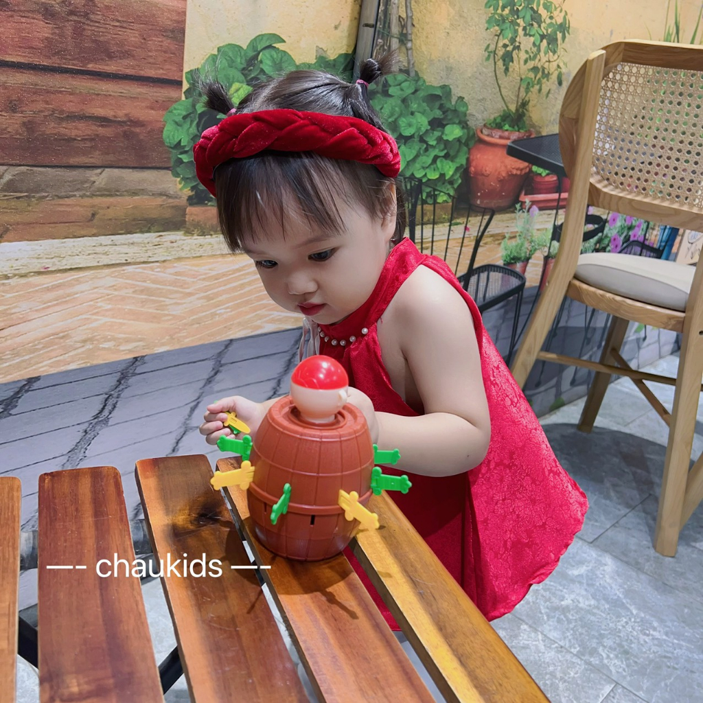 SET YẾM GẤM  KÈM BỜM QUẦN ỐNG RỘNG KÈM BỜM CHO BÉ 8-28