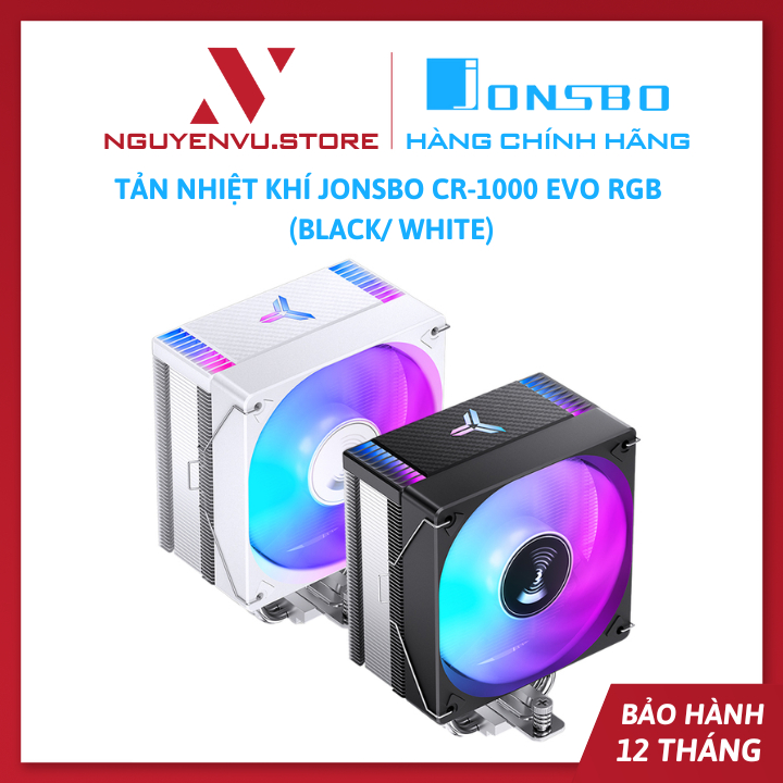 Tản Nhiệt Khí Jonsbo CR-1000 EVO RGB (CR1000 EVO Black/ White) - Hàng Chính Hãng