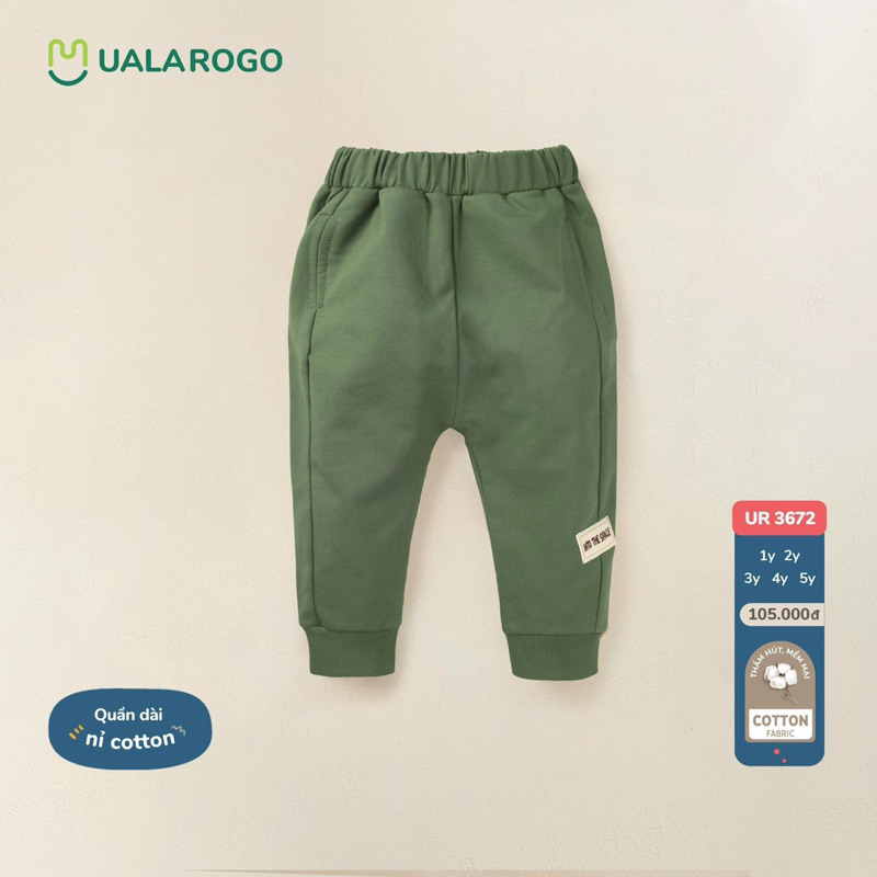 UALAROGO - Quần nỉ cotton cho bé