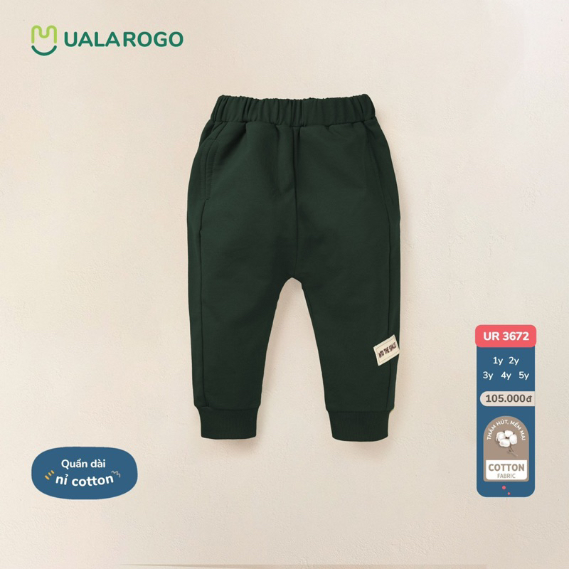 UALAROGO - Quần nỉ cotton cho bé