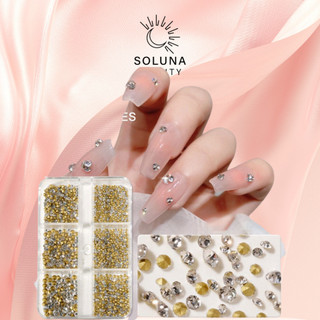 Đá đính móng, Đá nail chân nhọn mix size gắn móng