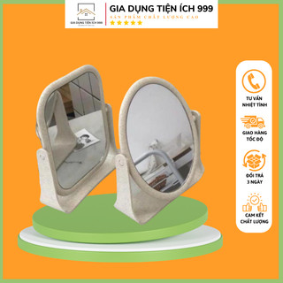Gương lúa mạch để bàn hàn quốc hình vuông và tròn rẻ sập sàn